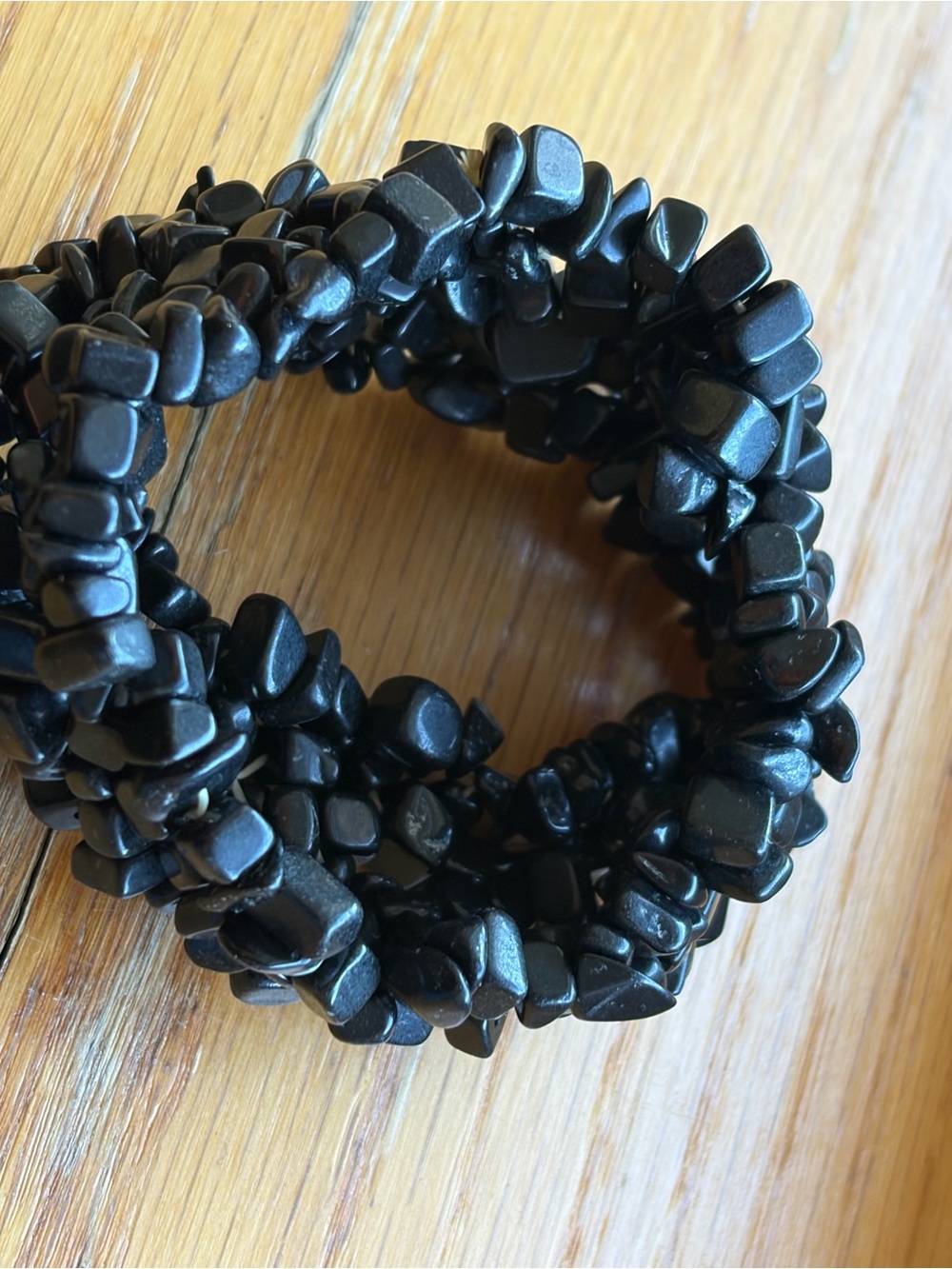 Black Beaded Stretch Bracelet - Women Accessories